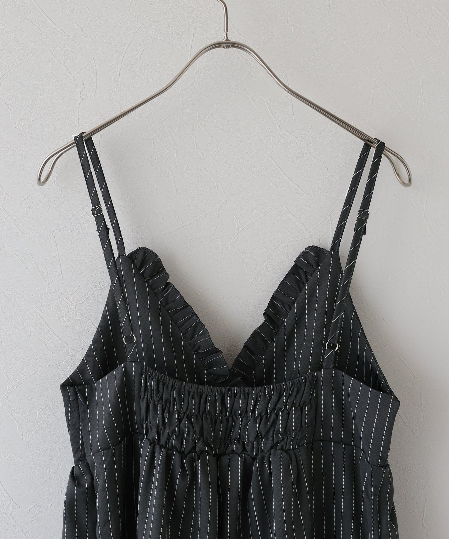 【TIME SALE】[ J by blue ]ピンストライプフリルサロペット