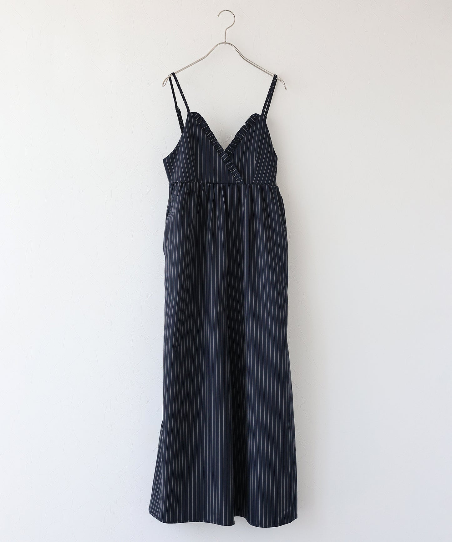 【TIME SALE】[ J by blue ]ピンストライプフリルサロペット