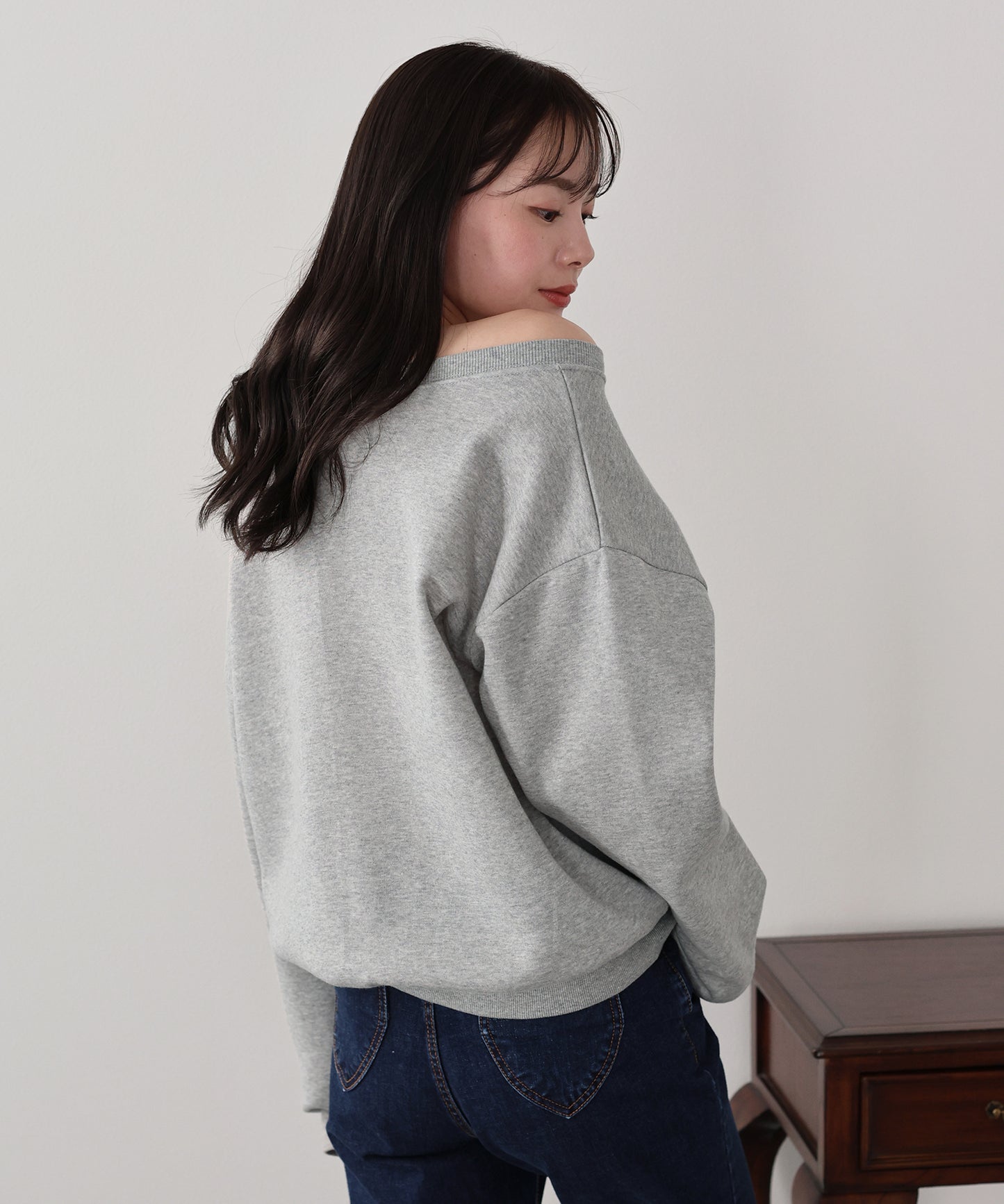 【早割5％OFF】裏起毛オフショルスウェット