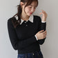 【早割5％OFF】ダブル襟ポロニット