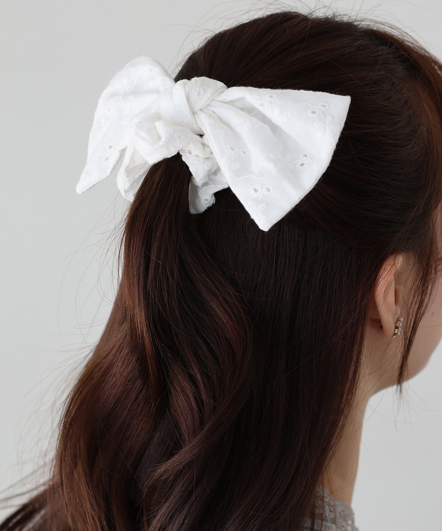 【早割5％OFF】コットンレースリボンシュシュ【ネコポス】