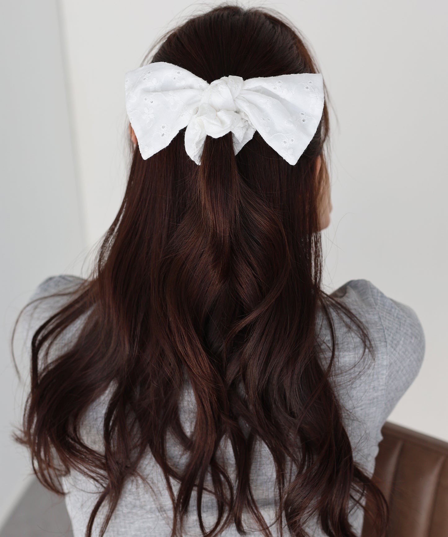 【早割5％OFF】コットンレースリボンシュシュ【ネコポス】