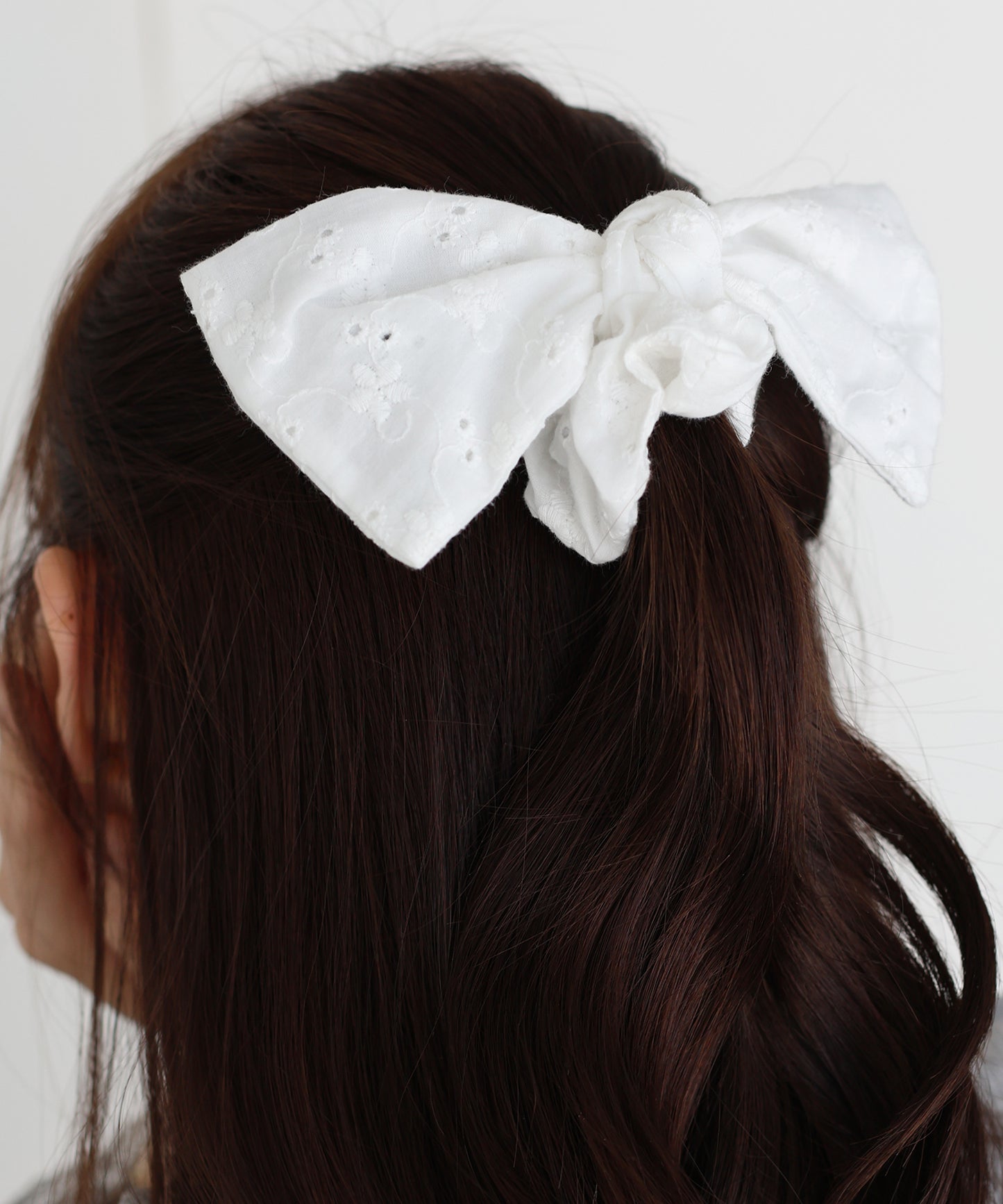 【早割5％OFF】コットンレースリボンシュシュ【ネコポス】