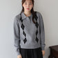 【早割5％OFF】アーガイルポロニット