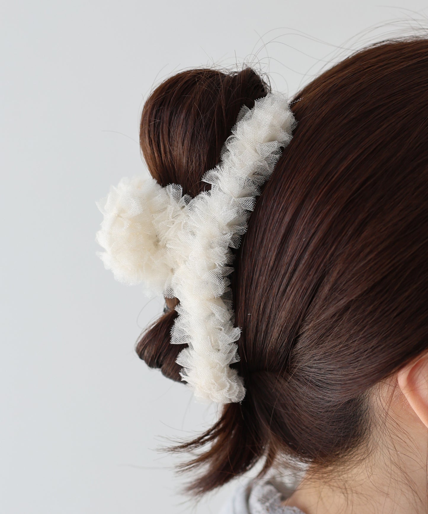 【早割5％OFF】フリルチュールバンスクリップ