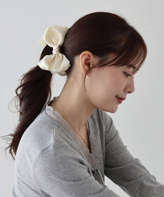 【早割5％OFF】スタッズリボンバナナクリップ