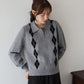 【早割5％OFF】アーガイルポロニット