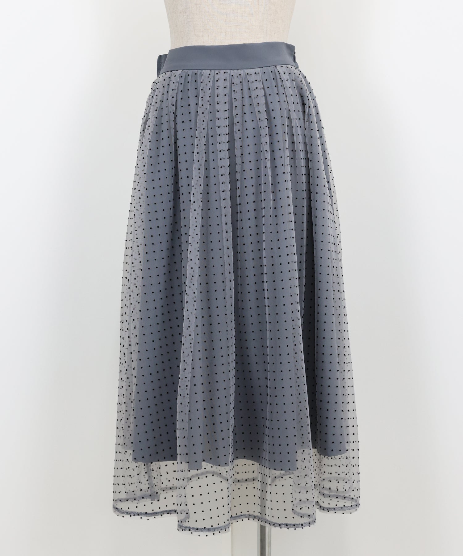 丈が選べるフロッキーチェックチュールスカート – BLUE ONLINE