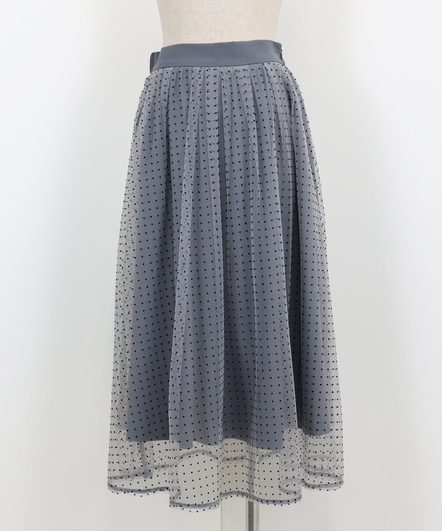 丈が選べるフロッキーチェックチュールスカート