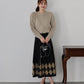 チェック柄ニットスカート