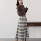 ロングチェックスカート