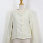 パールボタンツイードジャケット