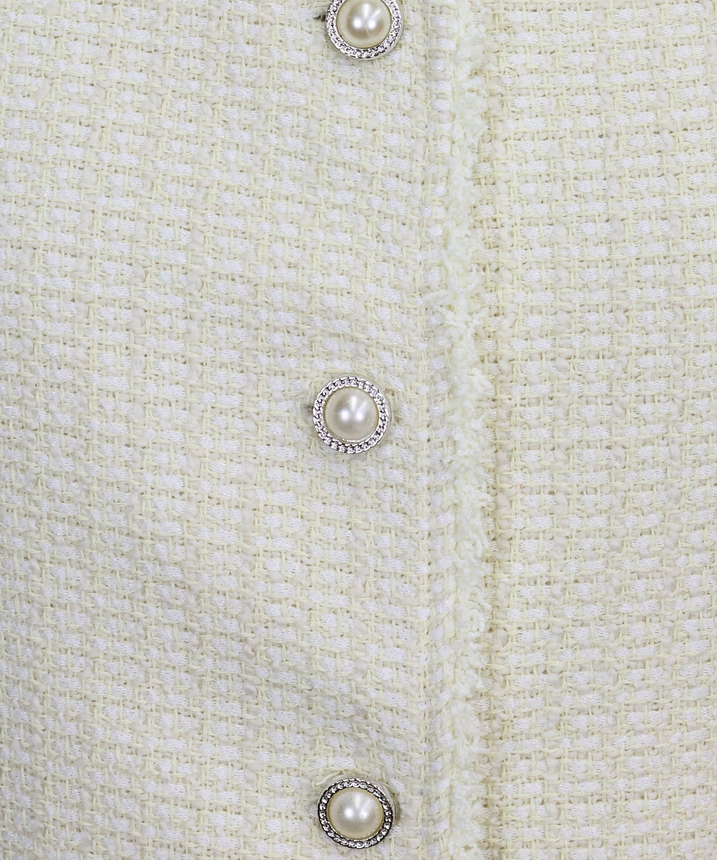 パールボタンツイードジャケット
