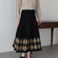 チェック柄ニットスカート