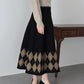 チェック柄ニットスカート