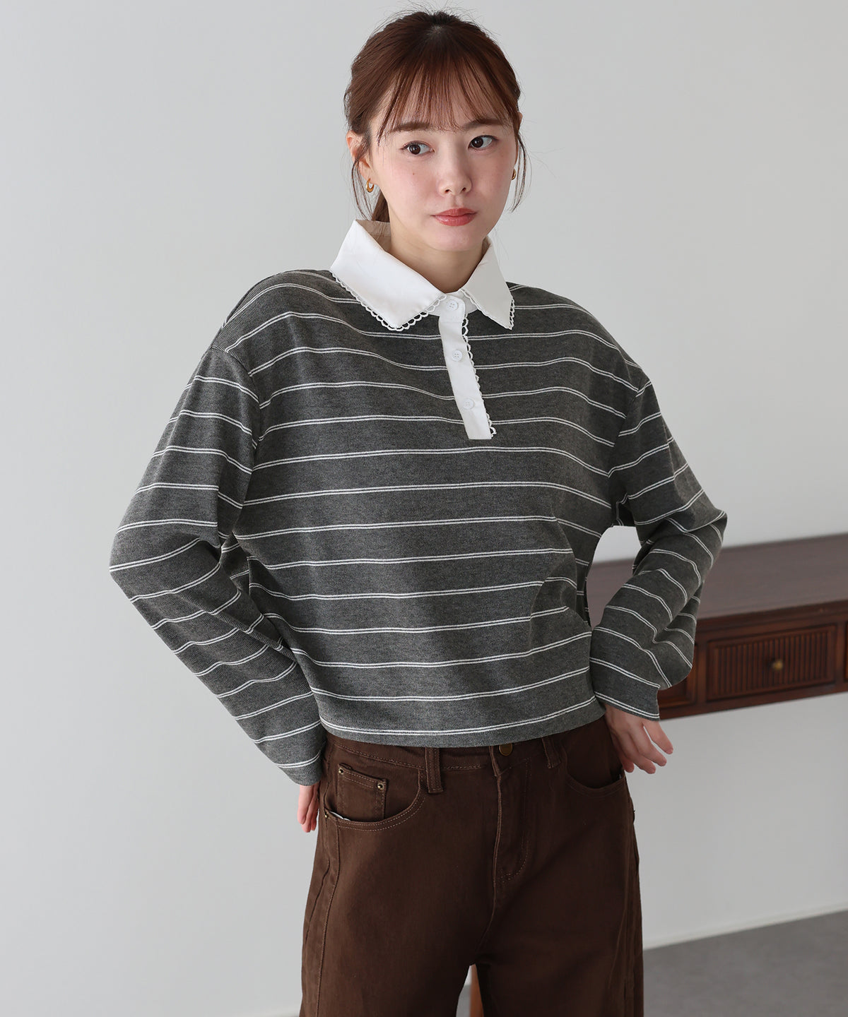 【早割5％OFF】ラガーシャツライクカットソー【メール便】