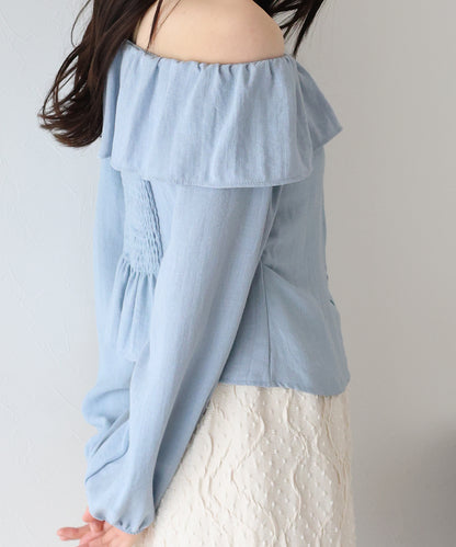 【SALE】2WAYオフショルブラウス