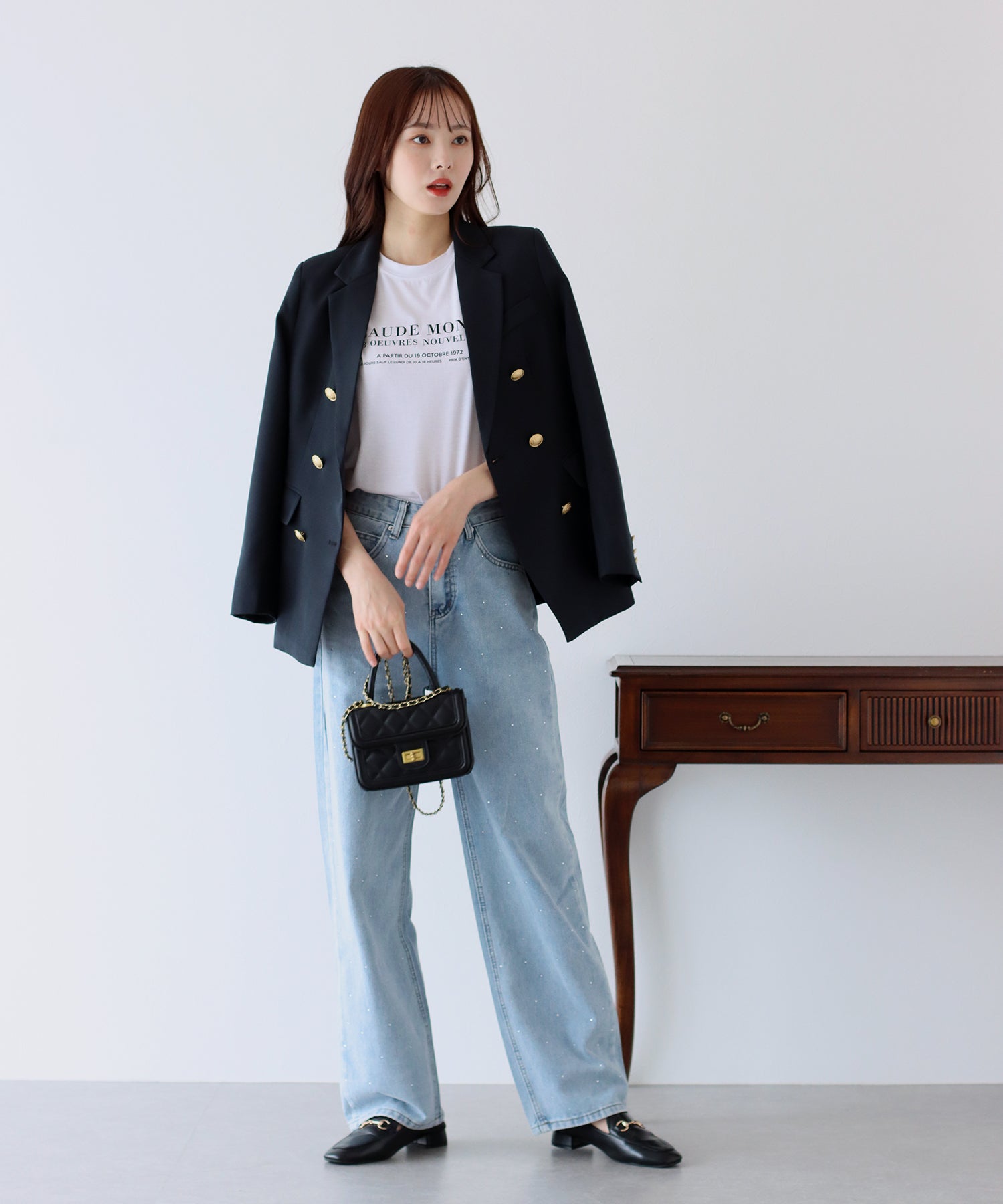 crewreダブルテーラードジャケット ネイビー （金ボタン）3サイズ ウォッシャブル】金ボタンダブルジャケット – BLUE ONLINE