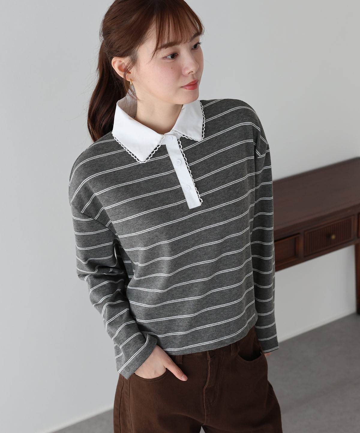 【早割5％OFF】ラガーシャツライクカットソー【メール便】