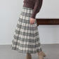 【早割5％OFF】ロングチェックスカート