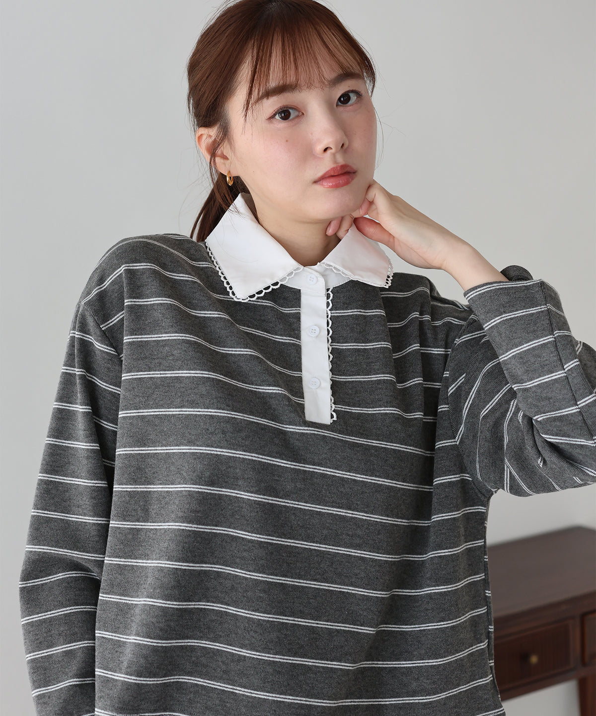 【早割5％OFF】ラガーシャツライクカットソー【メール便】