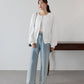 チュールレイヤードスウェットカーディガン