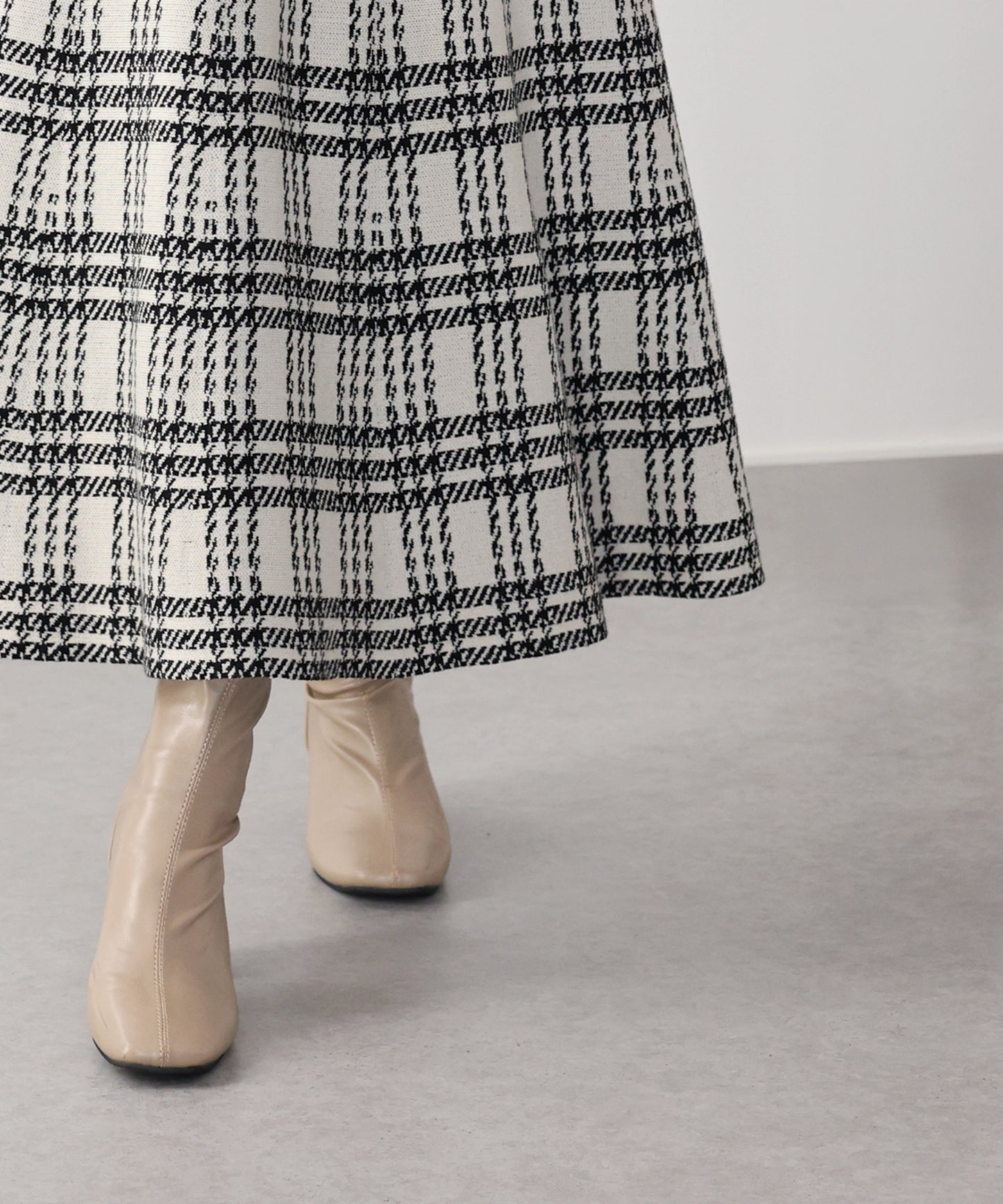 ロングチェックスカート