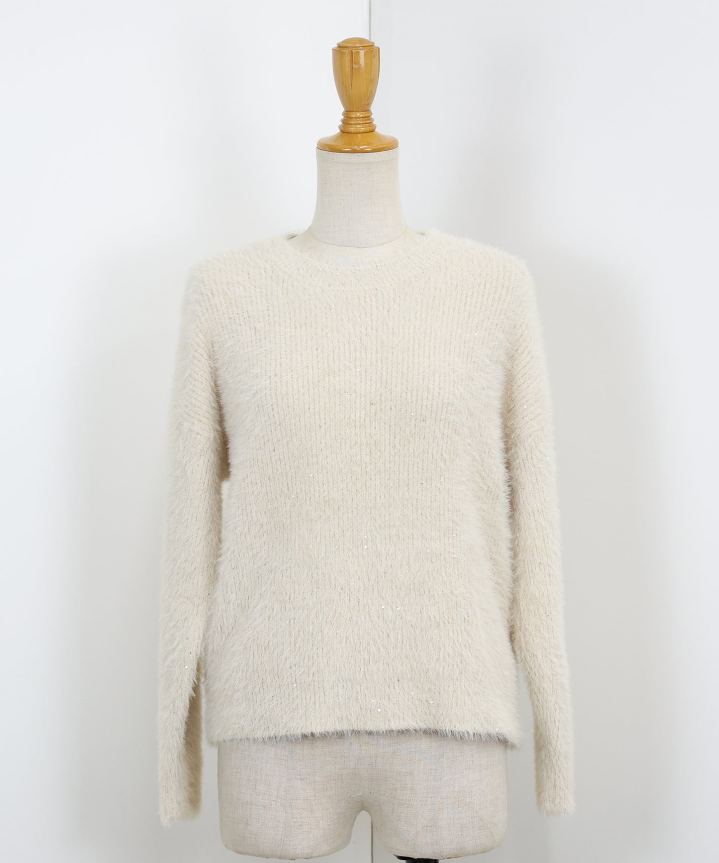 スパンコールラメシャギーニット