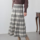 【早割5％OFF】ロングチェックスカート