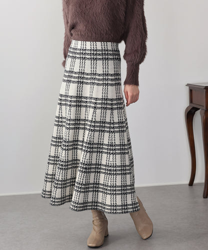 ロングチェックスカート
