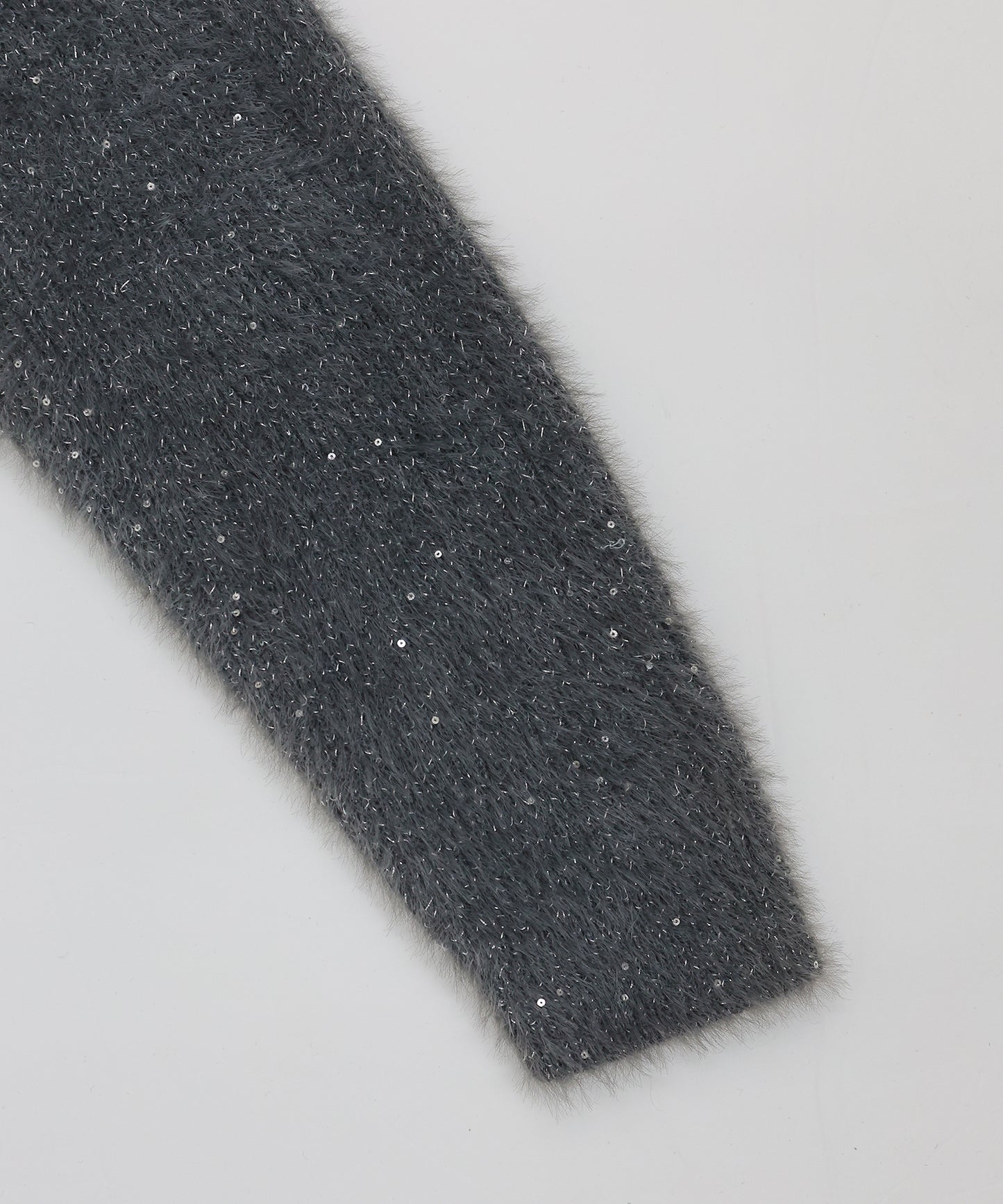 スパンコールラメシャギーニット