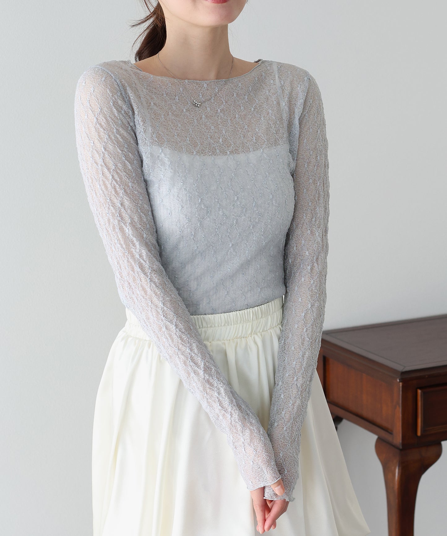 【早割5％OFF】ぽこぽこシアージャガードトップス【ネコポス】