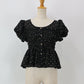 【早割5％OFF】ドットシャーリングブラウス【ネコポス】
