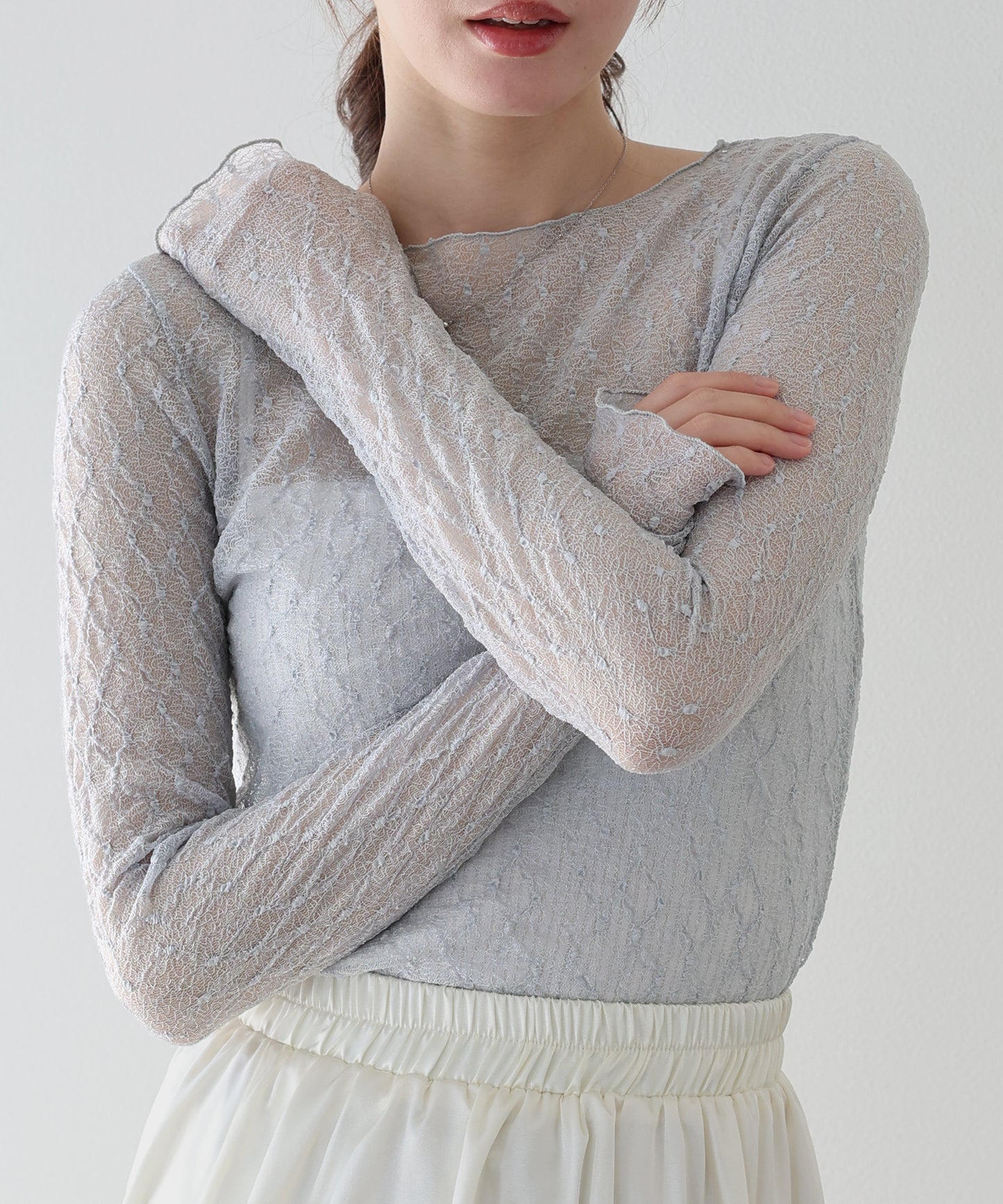 【早割5％OFF】ぽこぽこシアージャガードトップス【ネコポス】