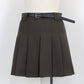 ベルトSETプリーツミニスカート