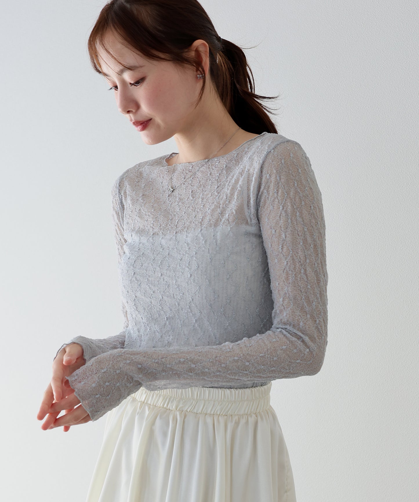 【早割5％OFF】ぽこぽこシアージャガードトップス【ネコポス】