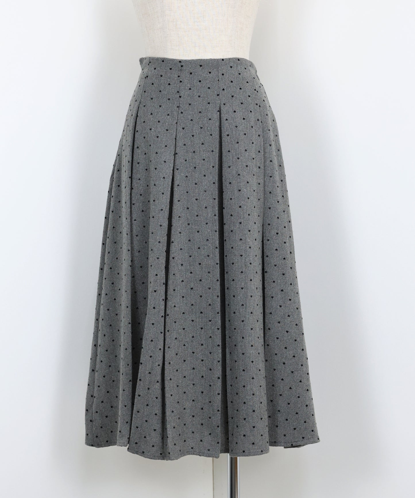 ハートドットフロッキーツイードスカート