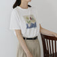 【SALE】フラワーアートTシャツ【ネコポス】
