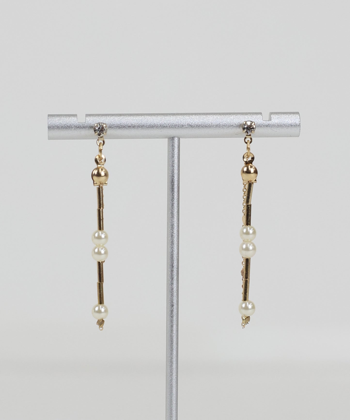 【早割5％OFF】パールロングチェーンピアス【ネコポス】