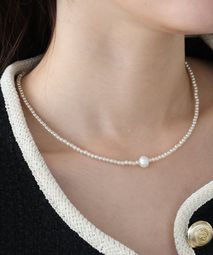 オニキス/淡水パール ビーズネックレス【ネコポス】