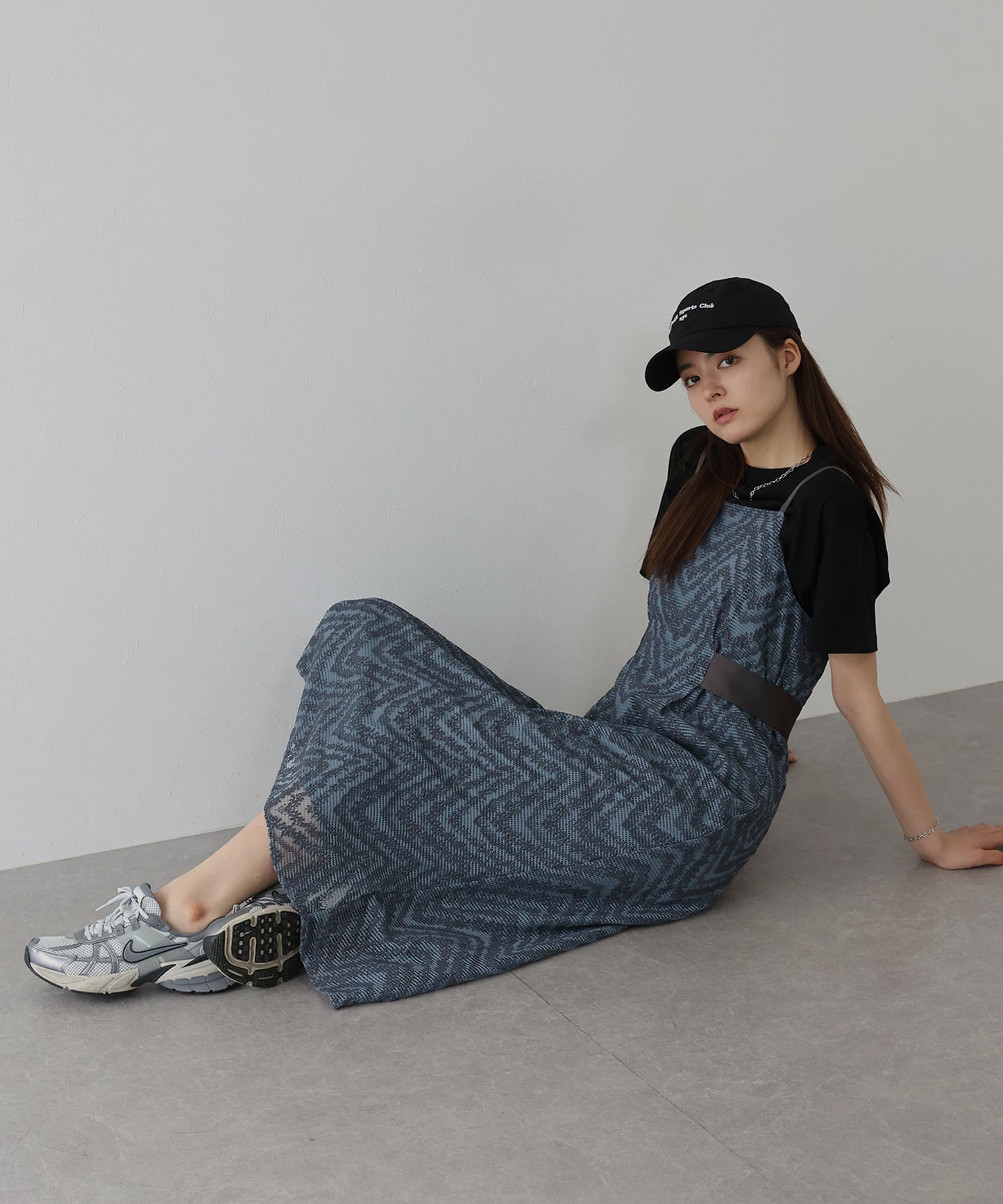 【新商品限定5％OFF（火）】【日本製】ジャガードキャミワンピース[J by blue]