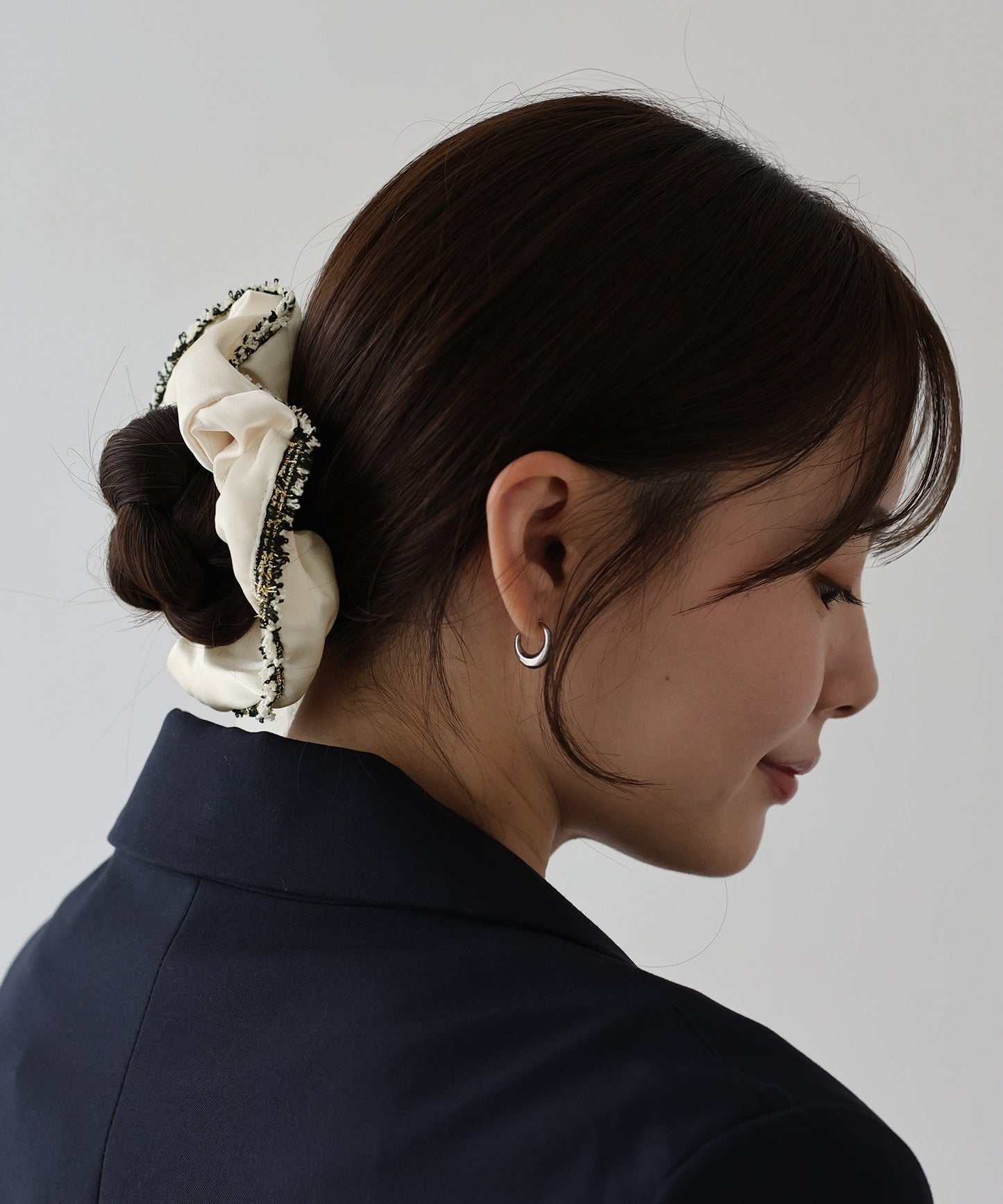 【早割5％OFF】ツイードサテンシュシュ【ネコポス】