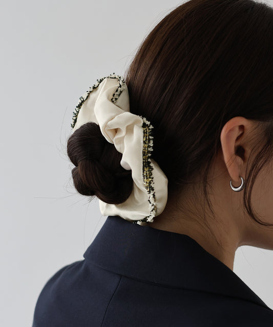 【早割5％OFF】ツイードサテンシュシュ【ネコポス】