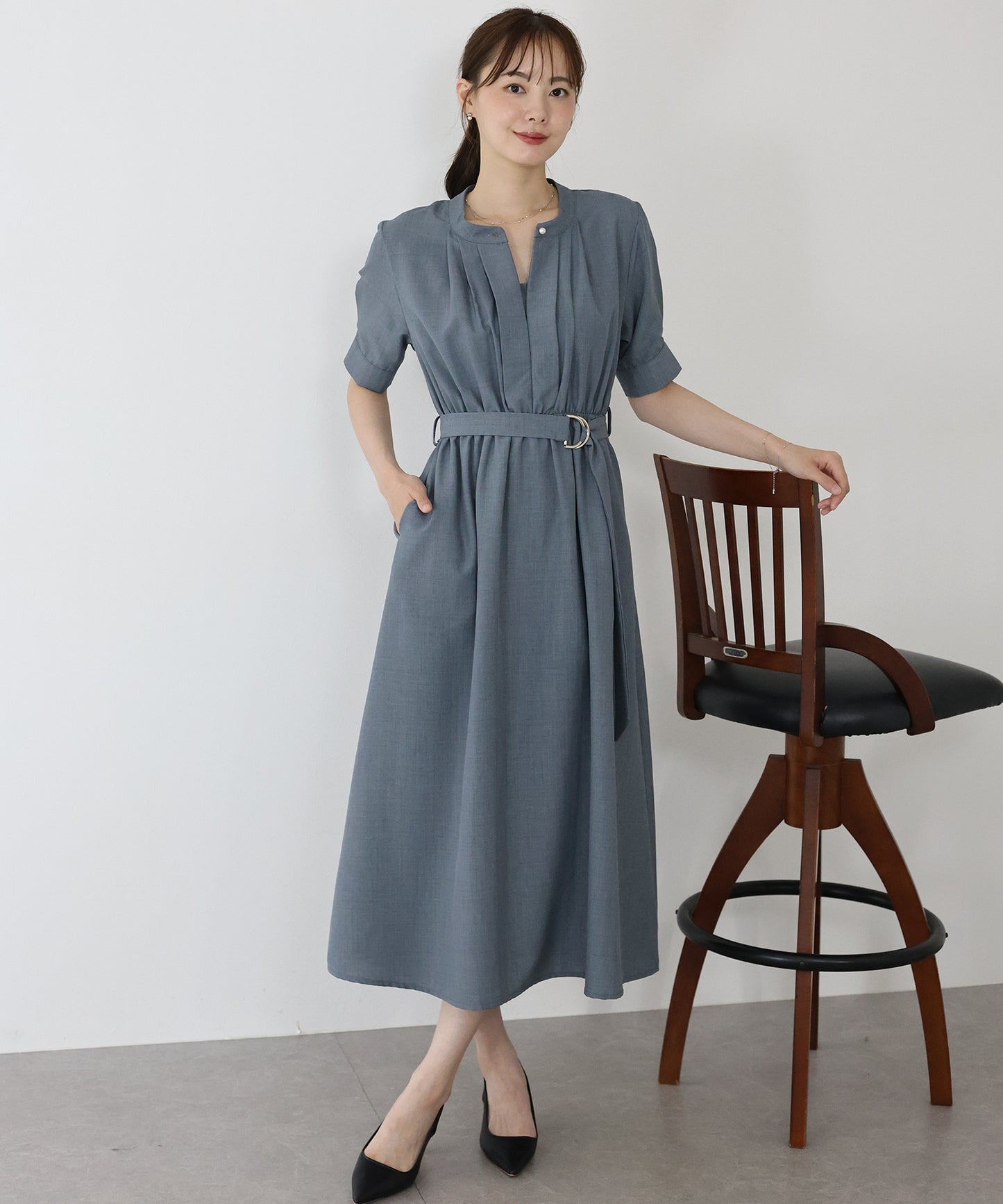 【TIME SALE】2WAYフロントタックワンピース