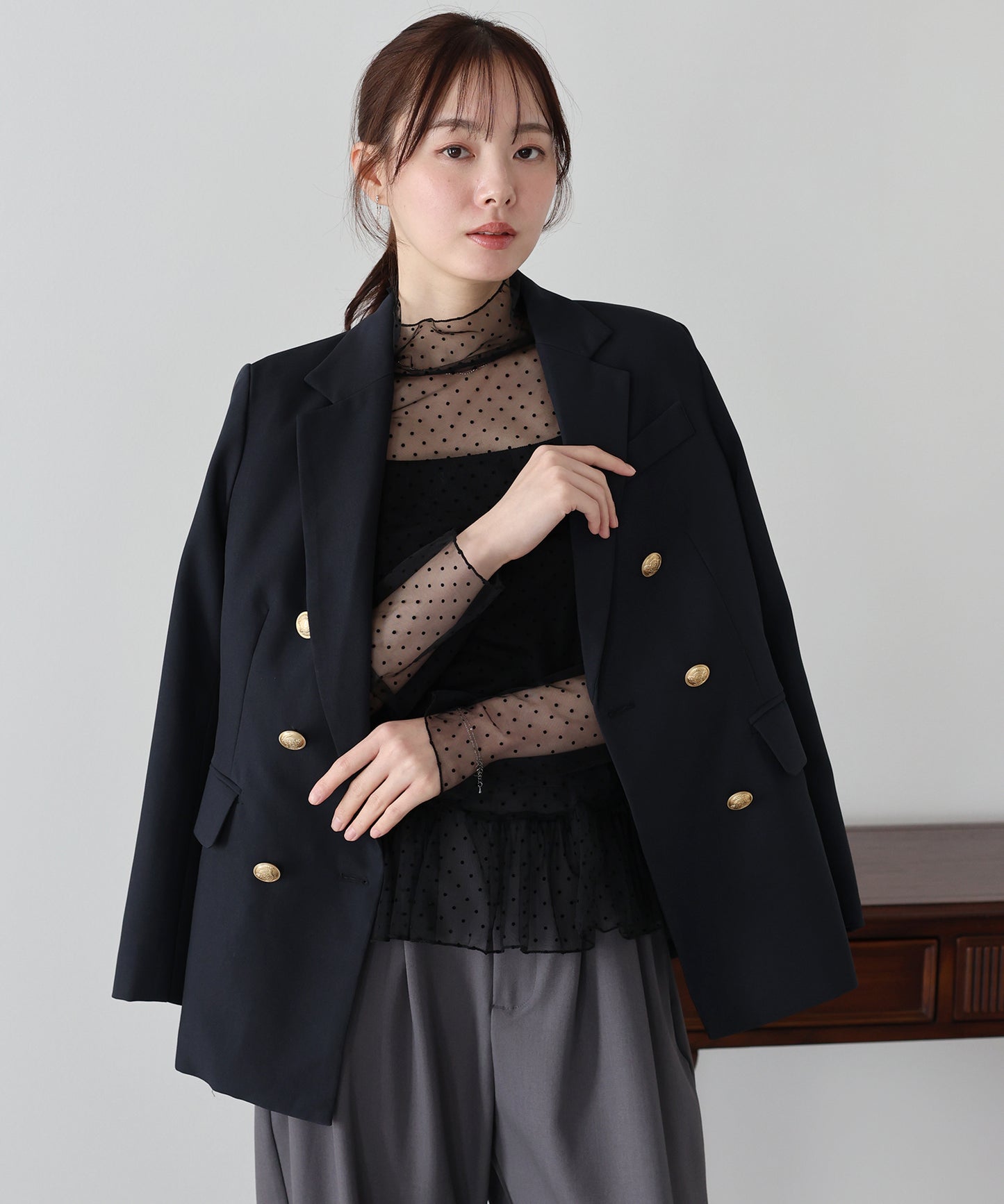 シアードットペプラムブラウス【ネコポス】