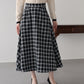 【早割5％OFF】ツイードチェックフレアスカート