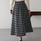【早割5％OFF】ツイードチェックフレアスカート