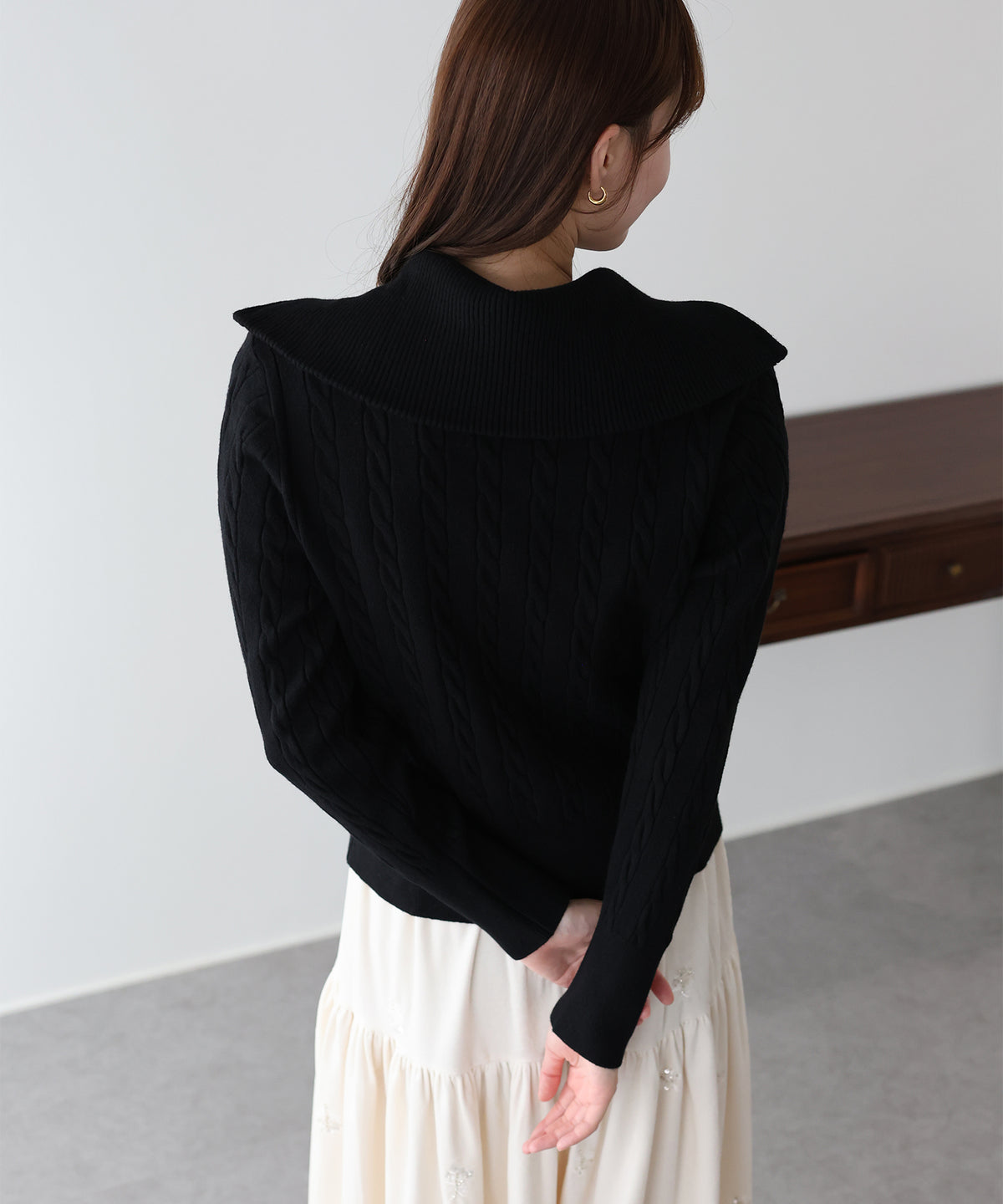 【早割5％OFF】ハートチャームダブルジップニット