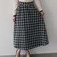 【早割5％OFF】ツイードチェックフレアスカート