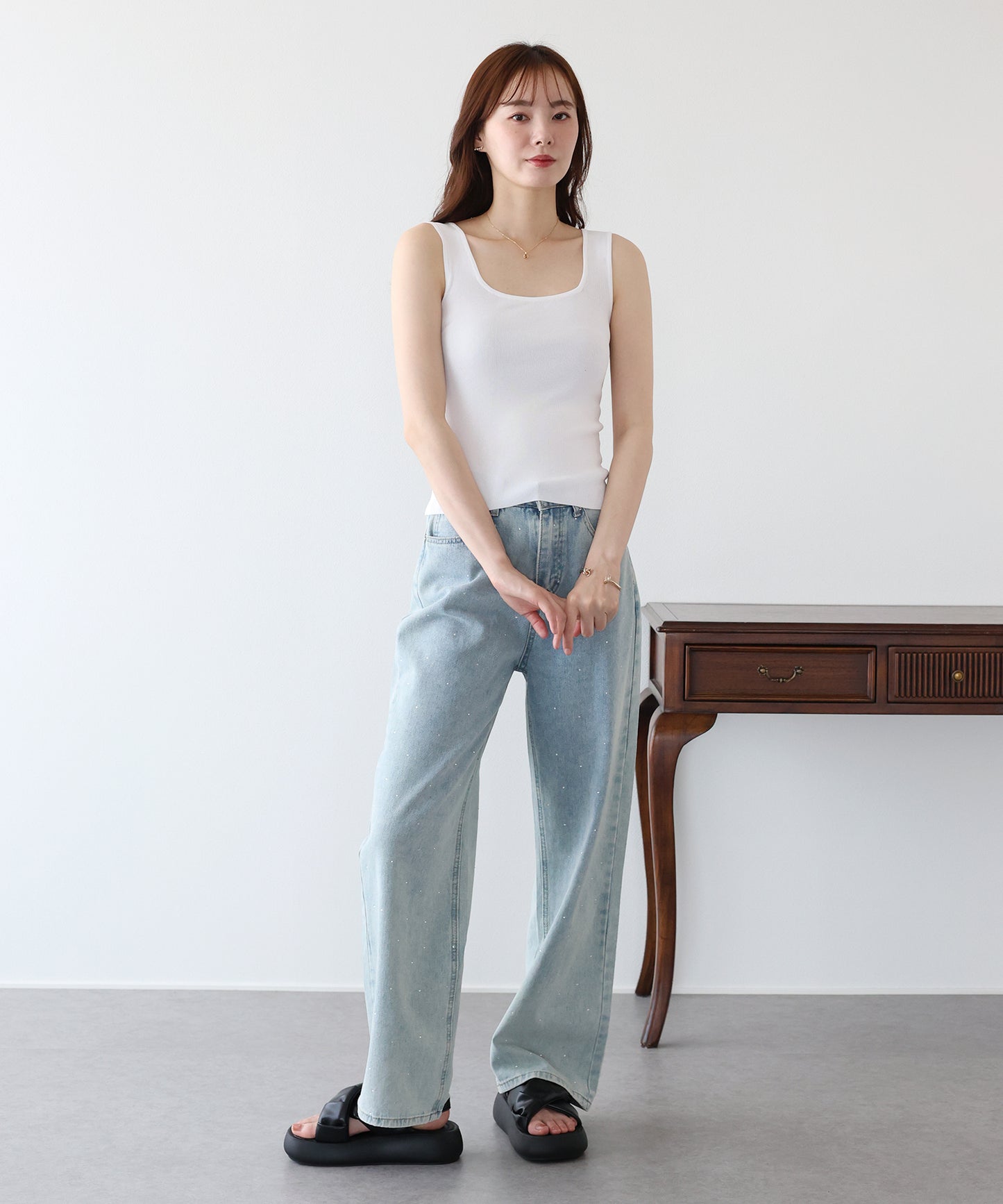 【早割5％OFF】スクエアタンクトップ【メール便】